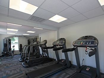 Poolside fitness center